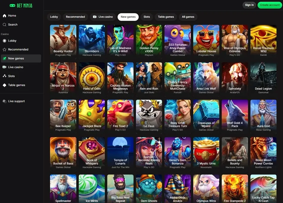 betninja casino